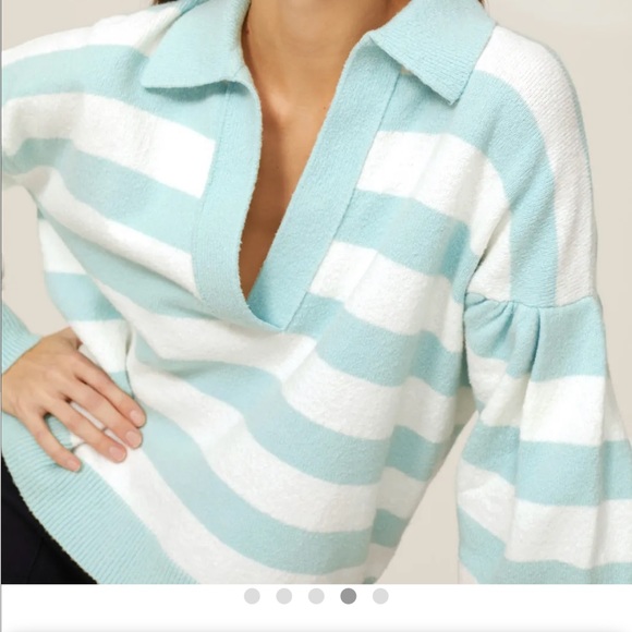 Tanya Taylor Maisie Knit / 3X / ARAUCANA/SEASALT - Picture 1 of 16